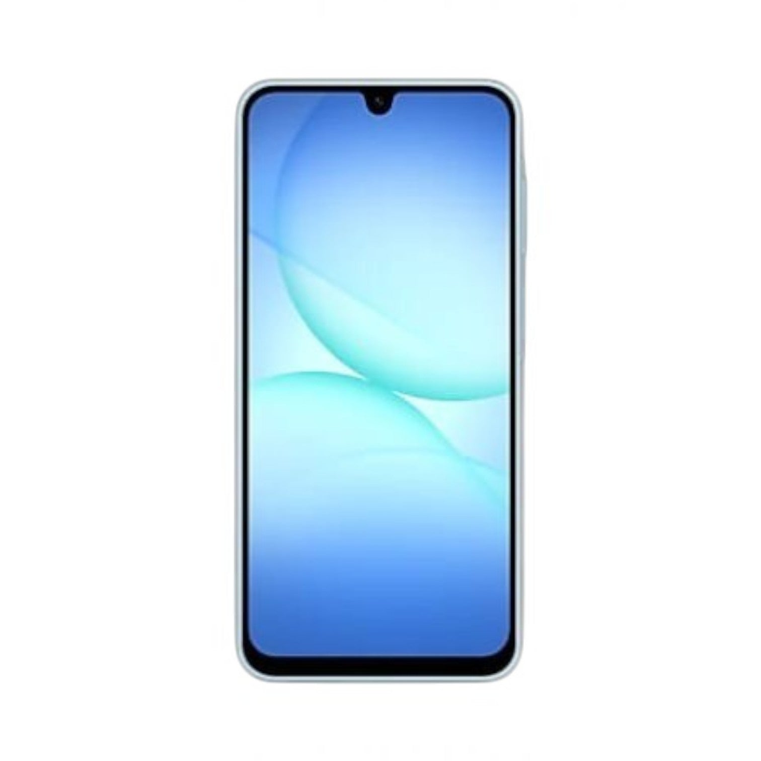 OBtech Samsung Galaxy A17 smartphone with a 6.7-inch Super AMOLED display and slim bezels in a front-facing view.