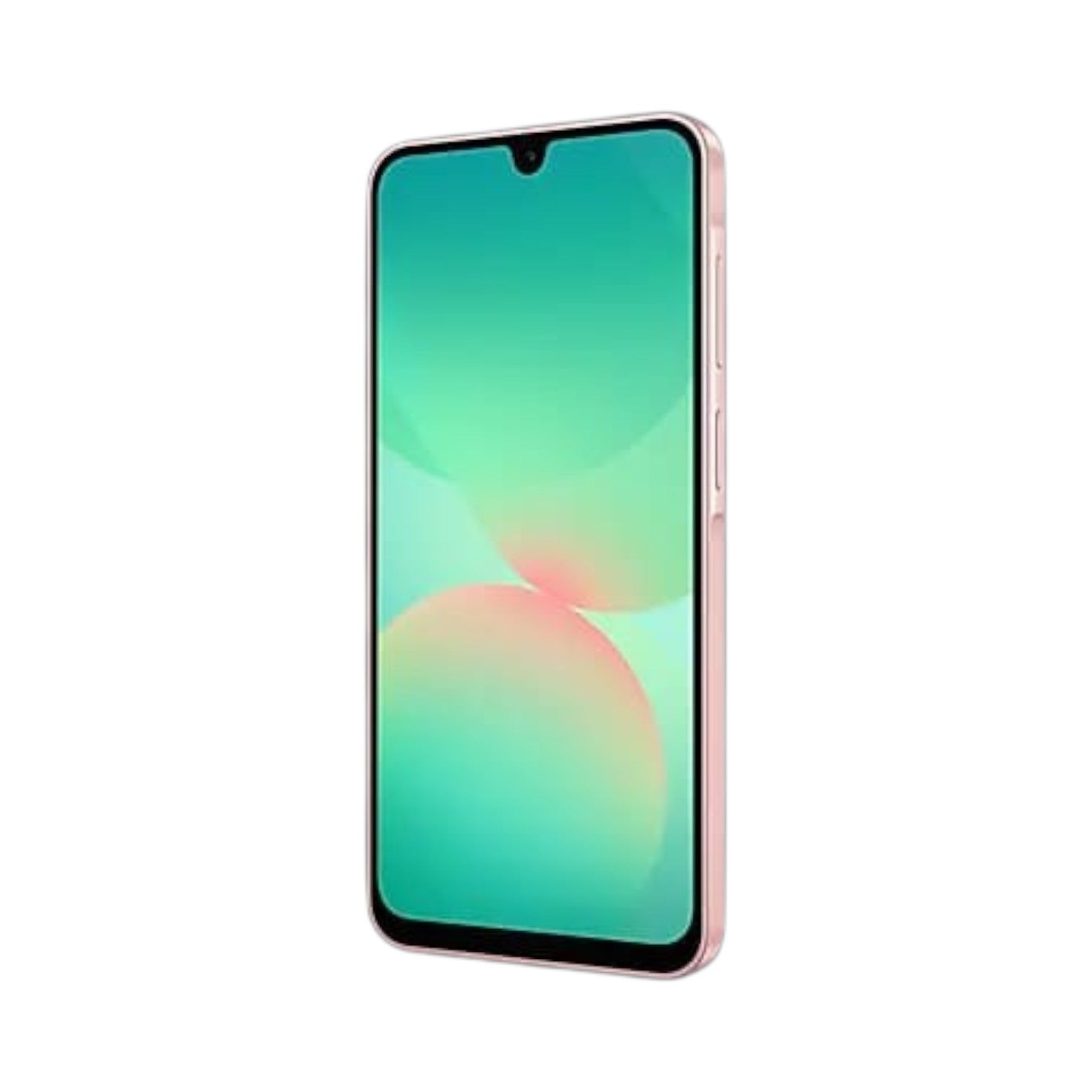 OBtech Samsung Galaxy A26 5G smartphone in pink with a vibrant 6.7-inch Super AMOLED display and slim bezel design.
