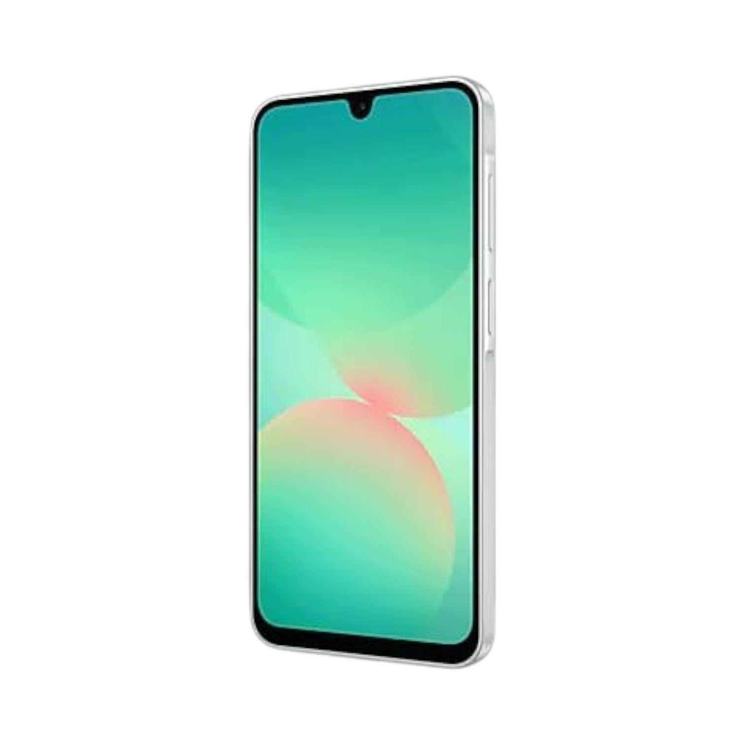 OBtech Samsung Galaxy A26 5G smartphone with a vibrant 6.7-inch Super AMOLED display and slim silver frame
