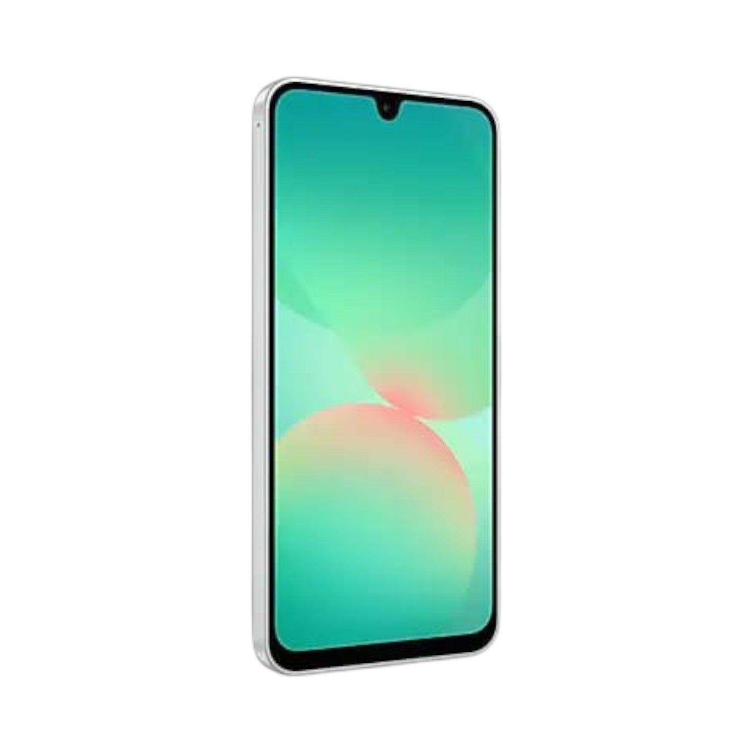 OBtech Samsung Galaxy A26 5G smartphone with a vibrant 6.7-inch Super AMOLED display and slim white frame.