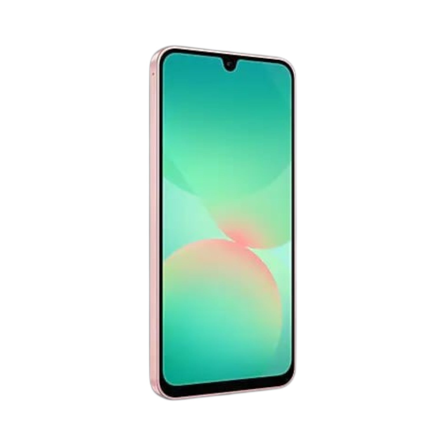 OBtech Samsung Galaxy A26 5G smartphone with a vibrant 6.7-inch Super AMOLED display and sleek pink frame.