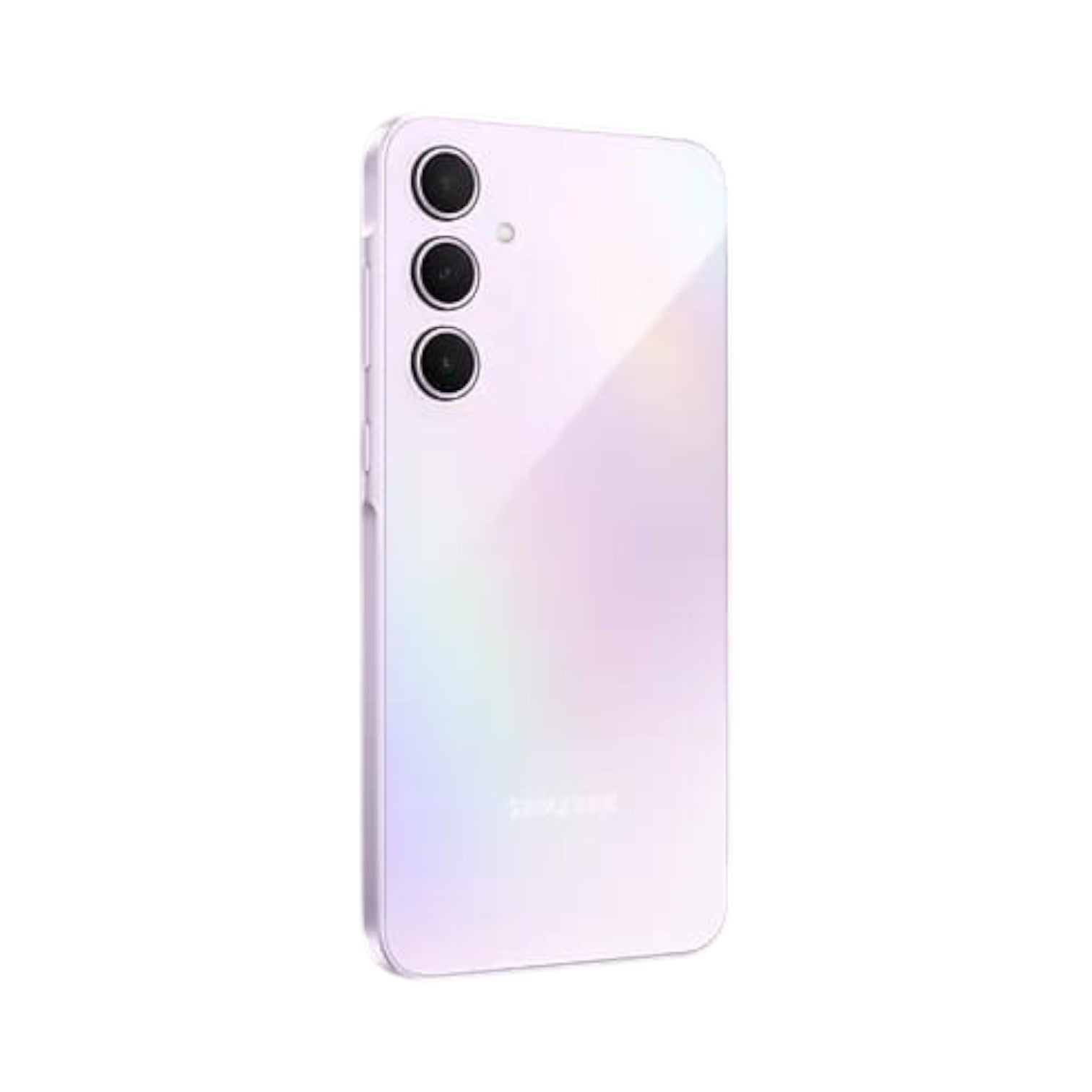 OBtech Samsung Galaxy A35 5G smartphone in a light purple finish with a triple camera system on the back.