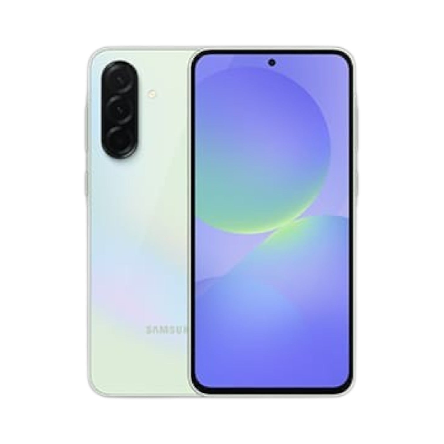 OBtech Samsung Galaxy A36 5G smartphone in light green with a 6.7-inch Super AMOLED display and triple rear camera.