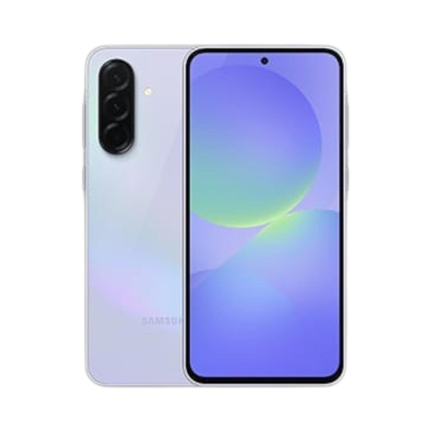 OBtech Samsung Galaxy A36 5G smartphone in light purple with a vibrant 6.7-inch Super AMOLED display and triple camera
