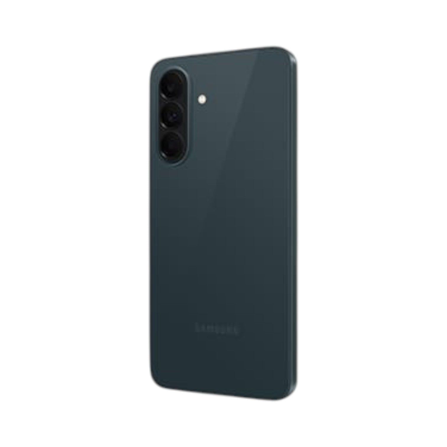 OBtech Samsung Galaxy A37 5G smartphone in dark grey, showing the triple camera setup and sleek back panel design.