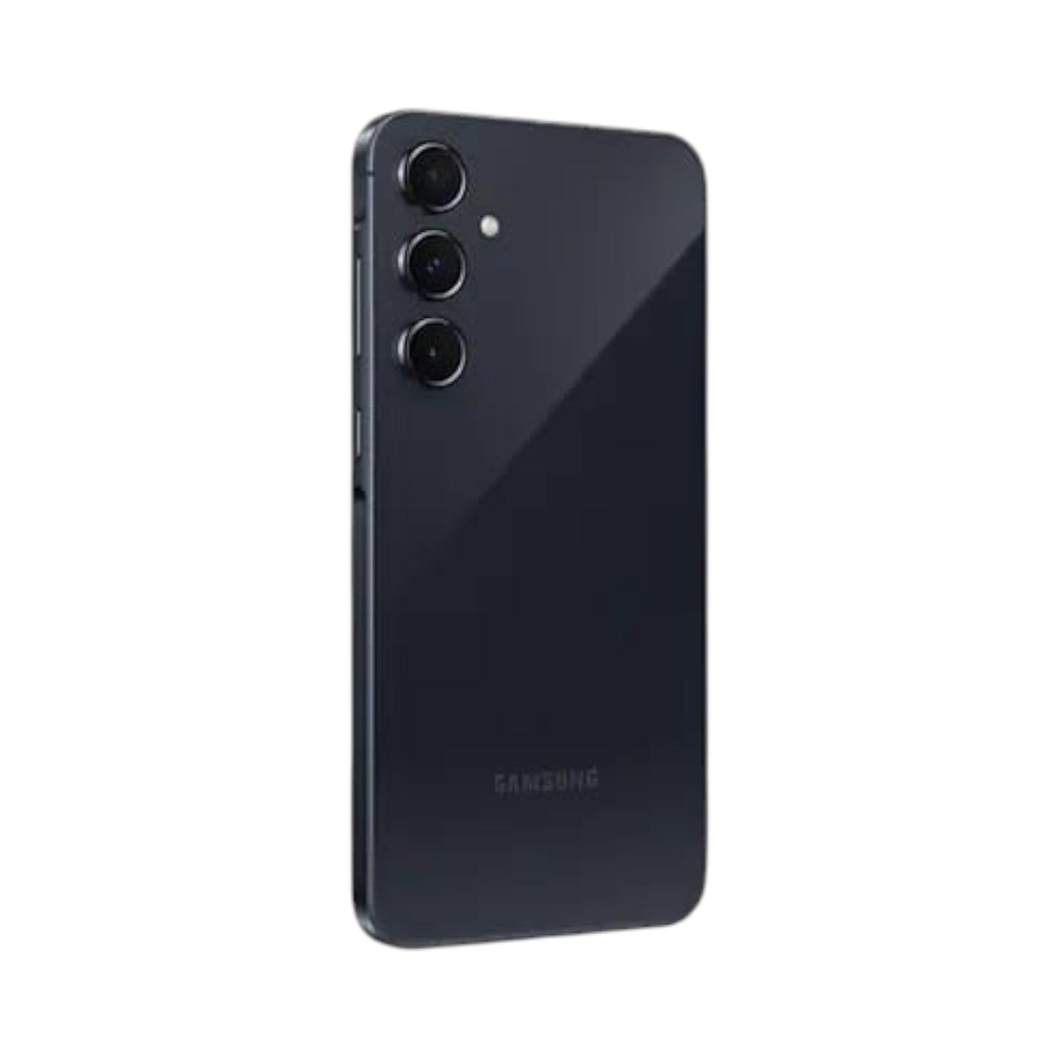 OBtech Samsung Galaxy A55 5G smartphone in dark grey with a premium glass back and triple camera system.