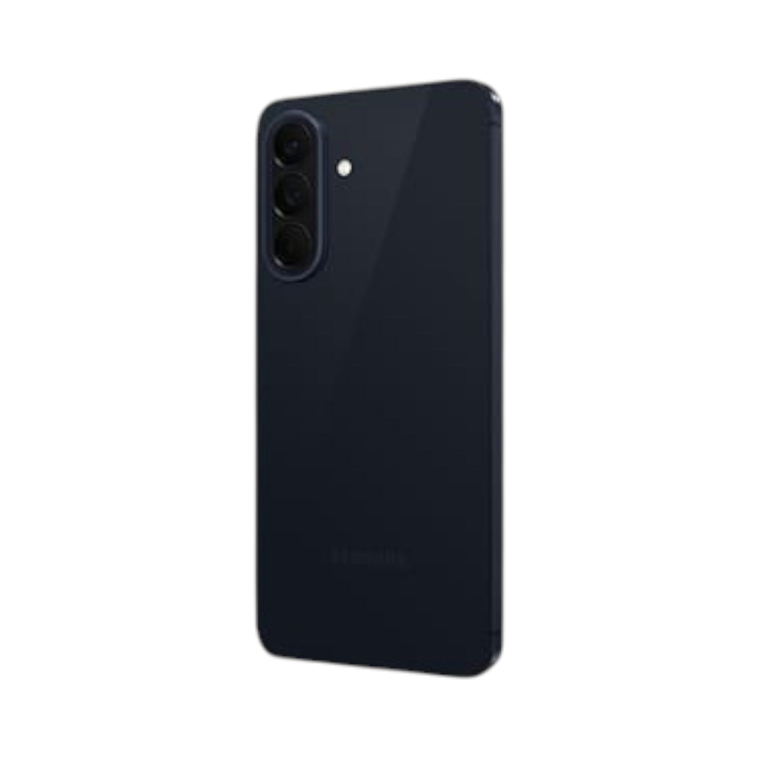 OBtech Samsung Galaxy A57 5G smartphone in dark blue with a triple rear camera system and sleek slim design