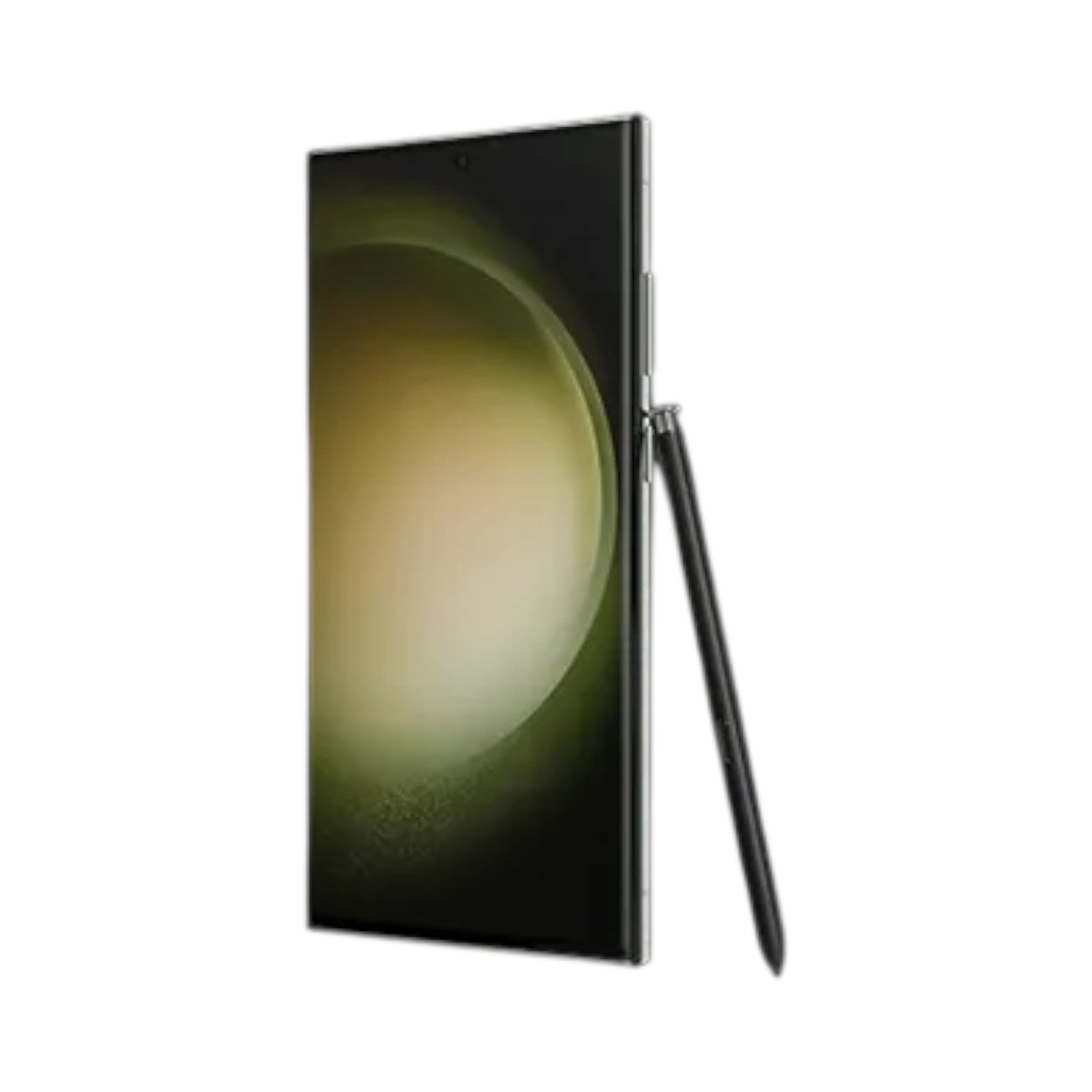 OBtech Samsung Galaxy S23 Ultra smartphone with S Pen stylus, featuring a sleek glass and aluminum design.