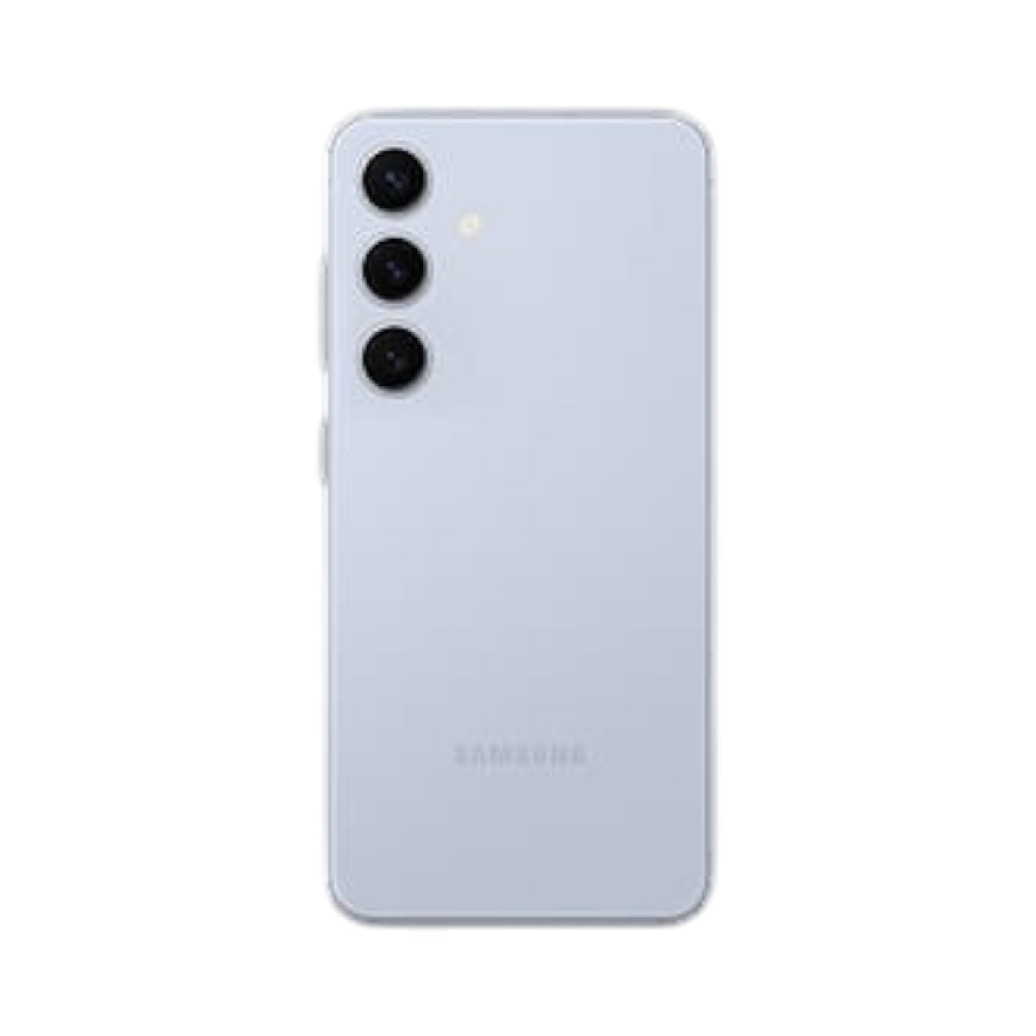 OBtech Samsung Galaxy S24 smartphone in light blue with a triple-camera system on the back