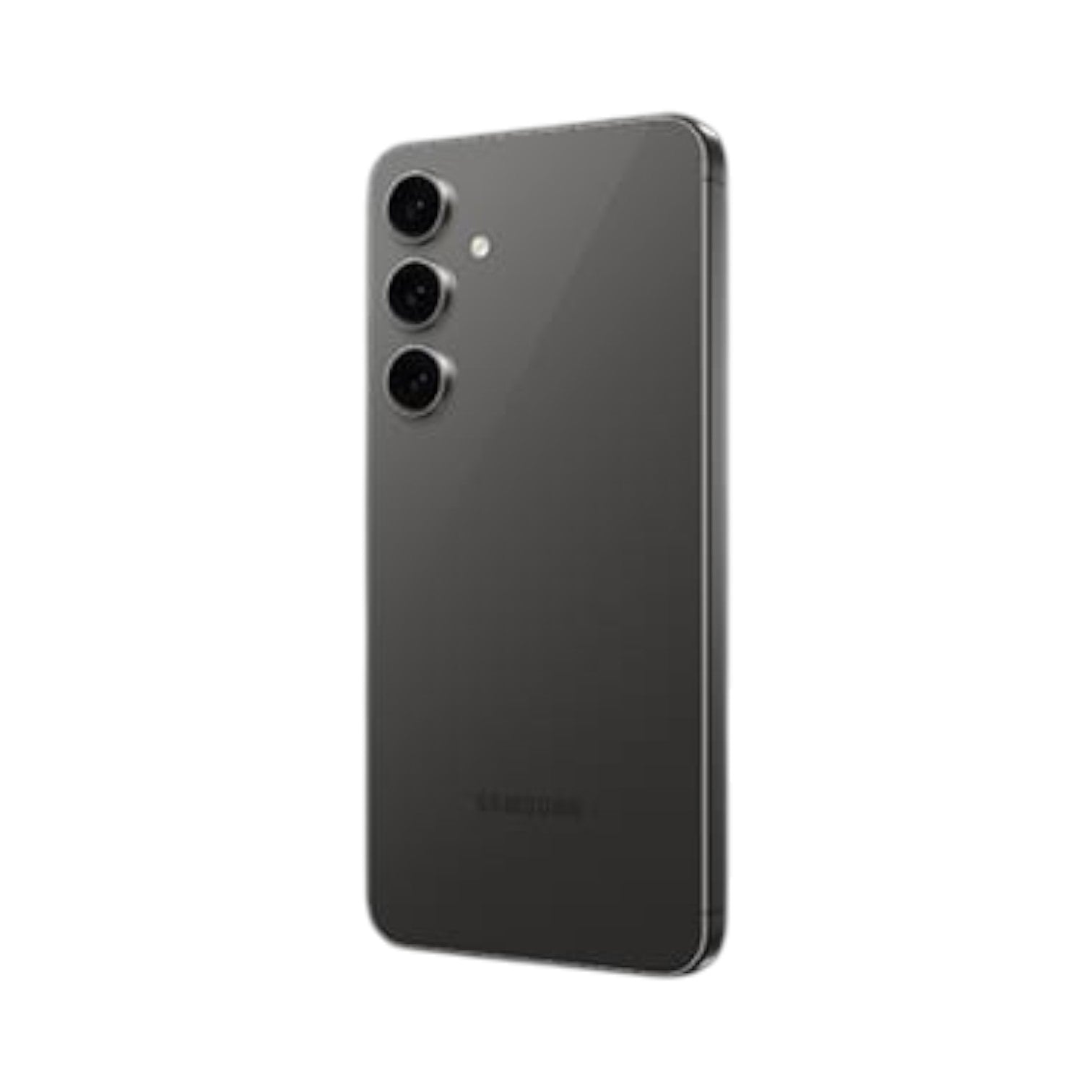 OBtech Samsung Galaxy S24 FE smartphone in grey, showing the sleek triple-camera system and rear panel design.