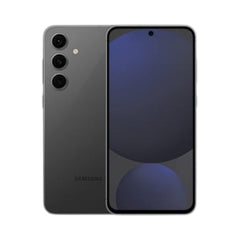 OBtech Samsung Galaxy S24 FE smartphone showing the dark grey back panel with triple cameras and front display.