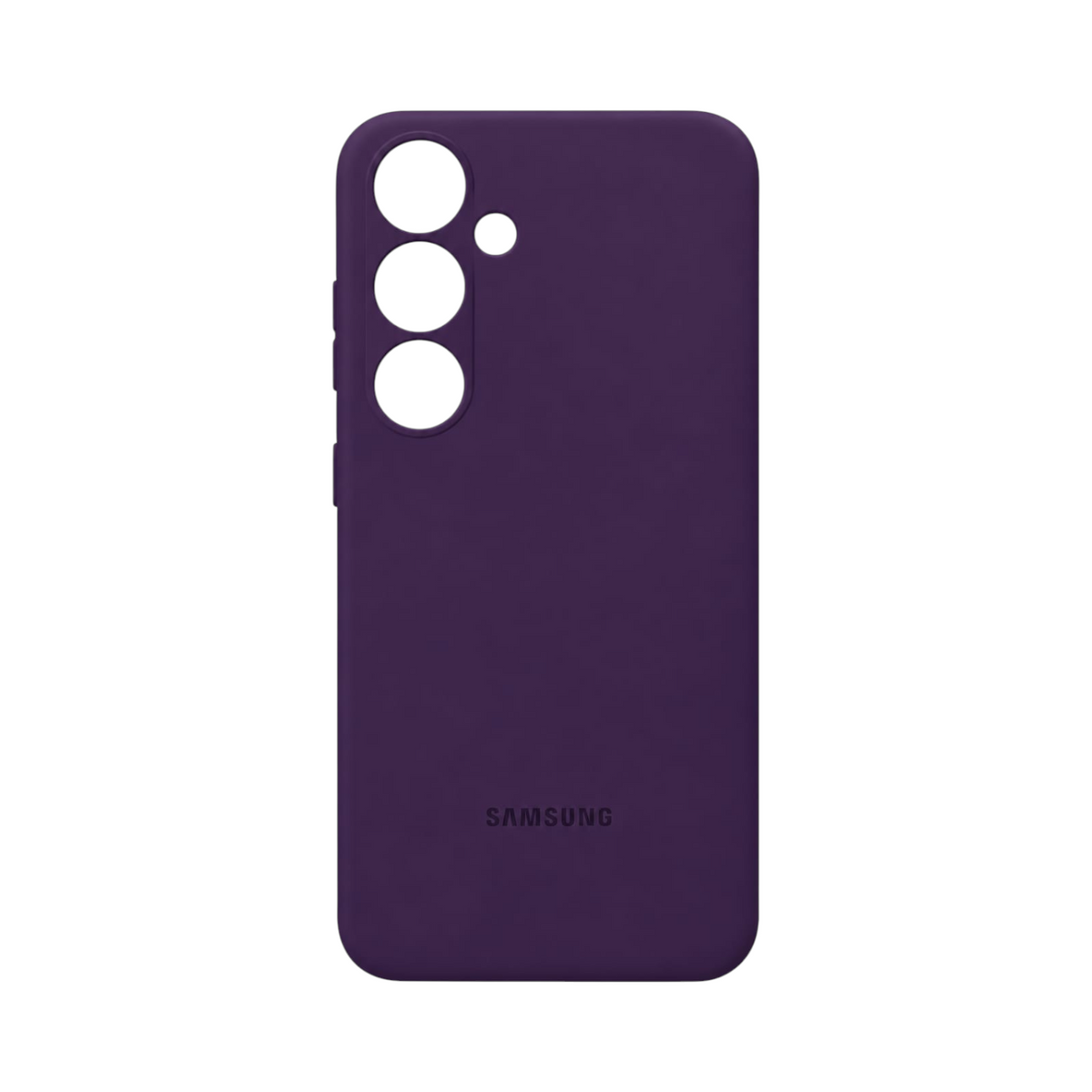 OBtech purple vegan leather protective case for Samsung Galaxy S24+ with a smooth matte finish