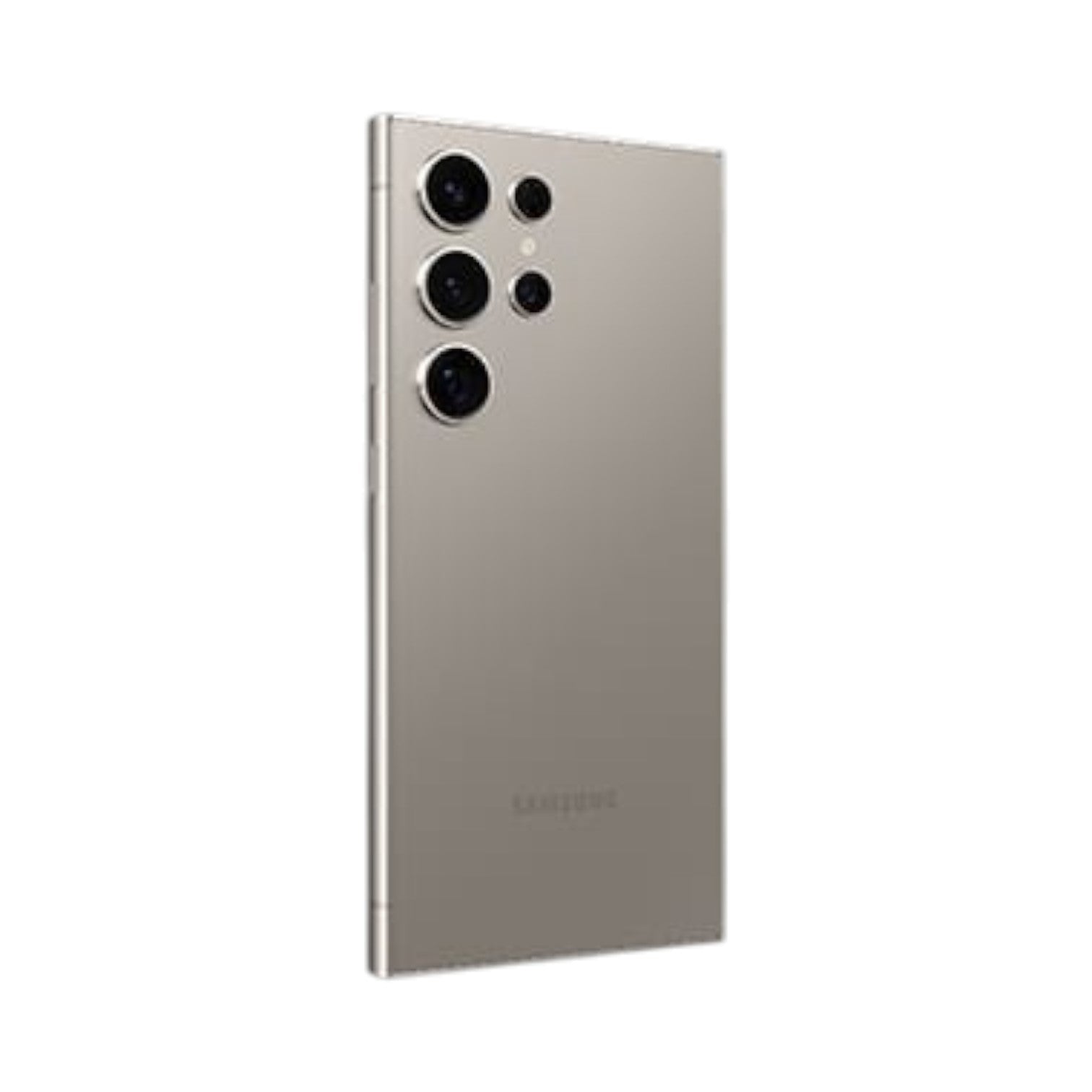 OBtech Samsung Galaxy S24 Ultra in titanium grey with a quad-camera system and sleek durable frame