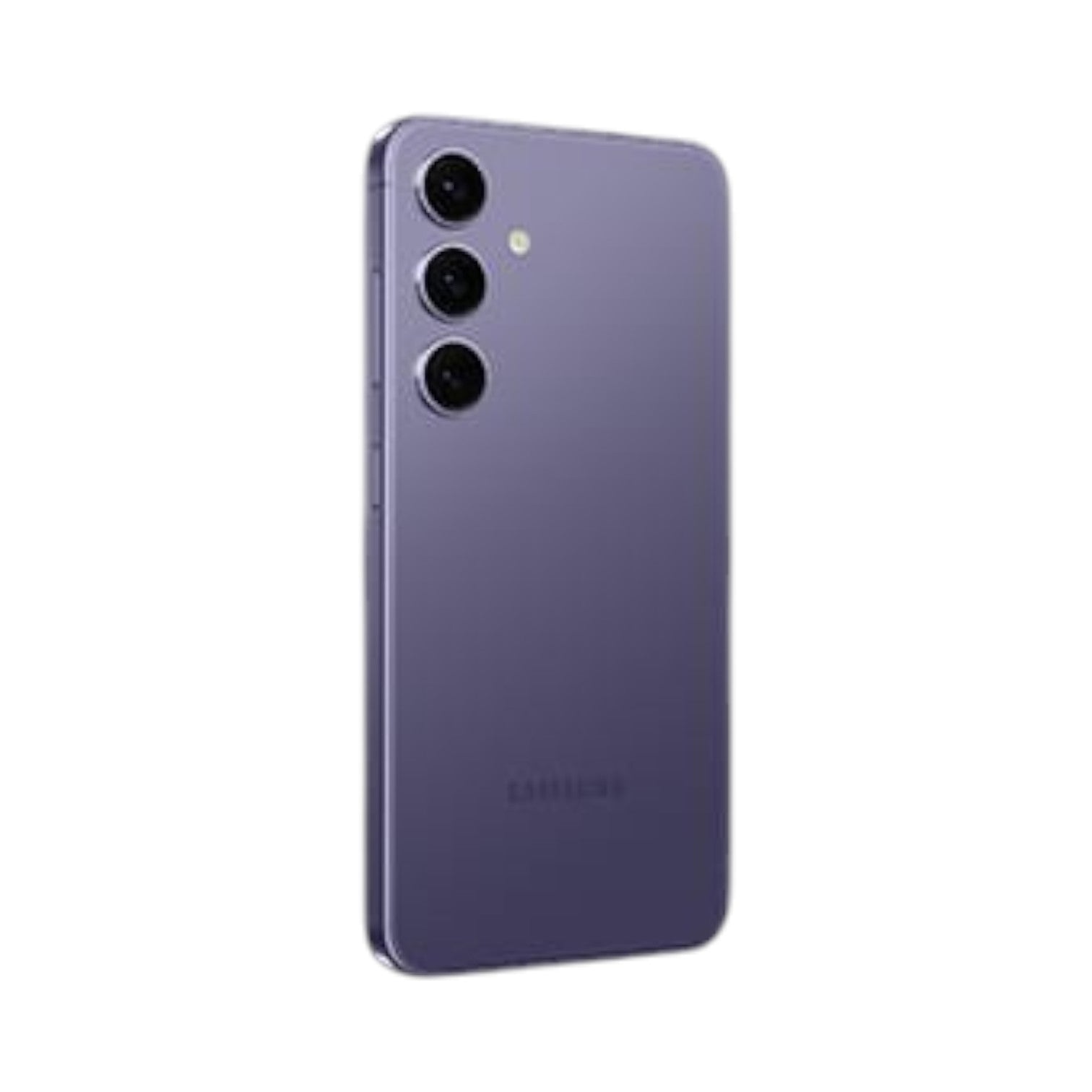 OBtech Samsung Galaxy S24 smartphone in violet with a triple-camera system and sleek Armor Aluminum frame.
