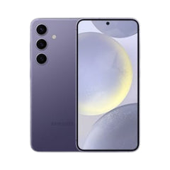 OBtech Samsung Galaxy S24 smartphone in violet with a 6.2-inch AMOLED display and triple-camera system.