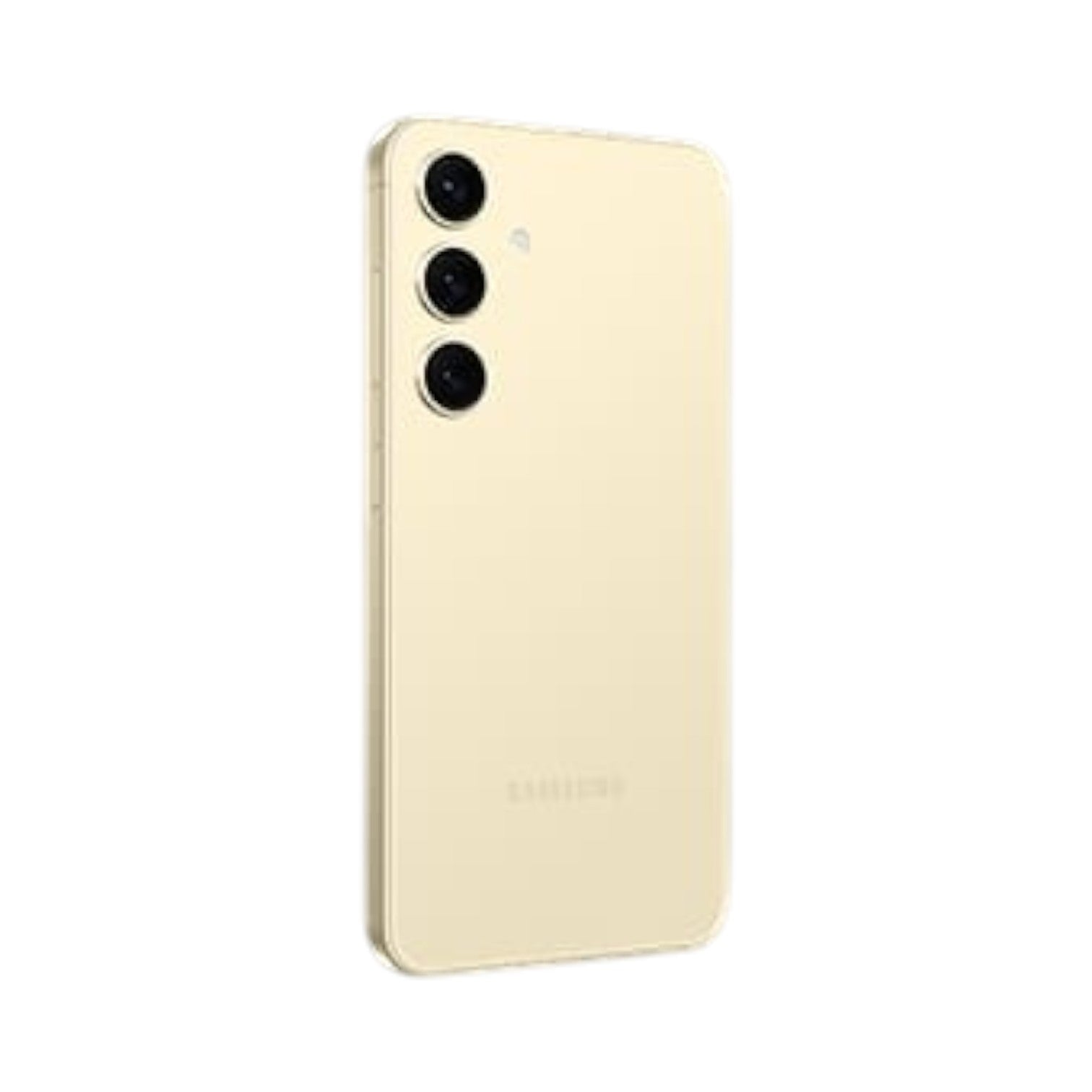 OBtech Samsung Galaxy S24 smartphone in yellow with a triple-camera system and sleek compact design