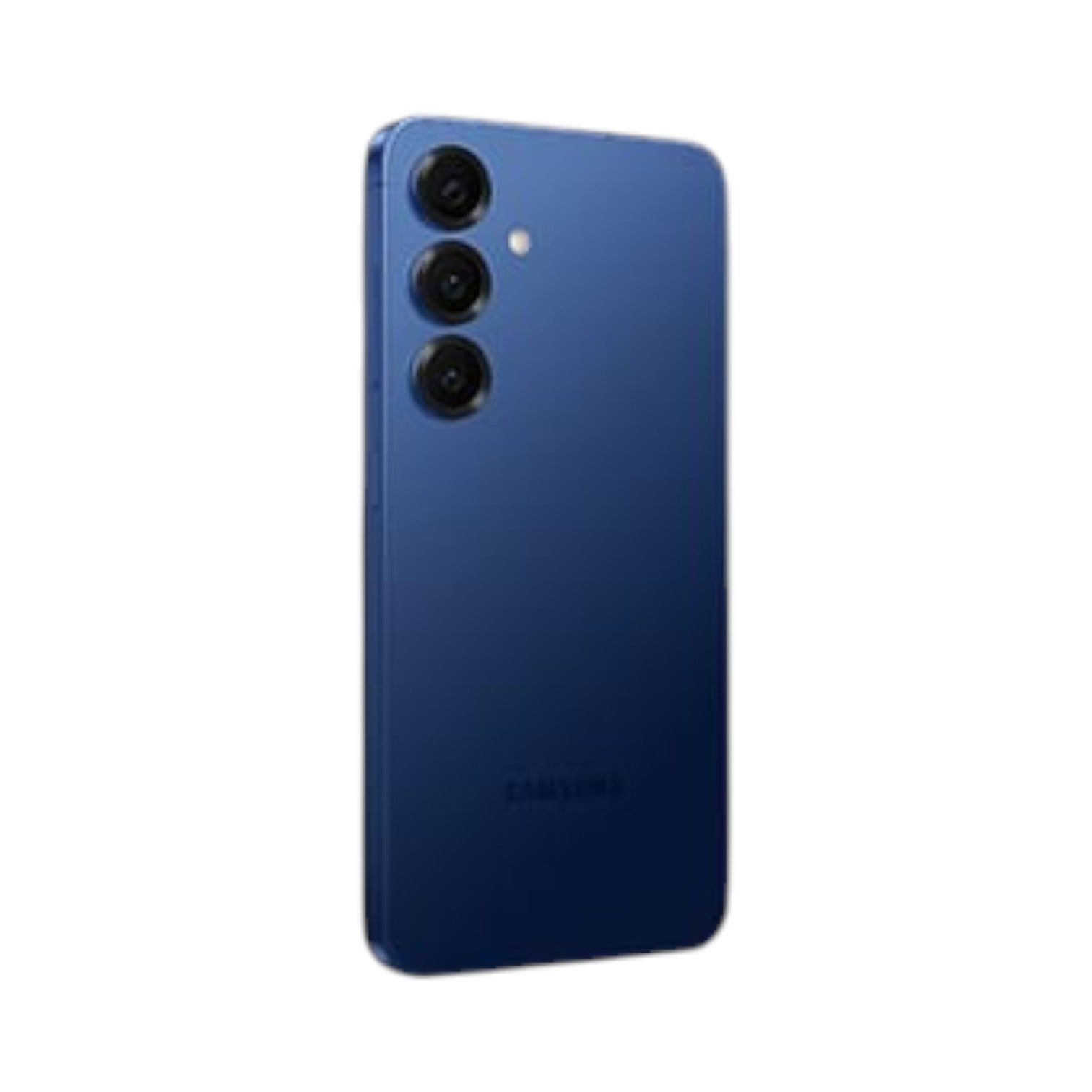 OBtech Samsung Galaxy S25 smartphone in deep blue featuring a sleek triple-camera system on the back