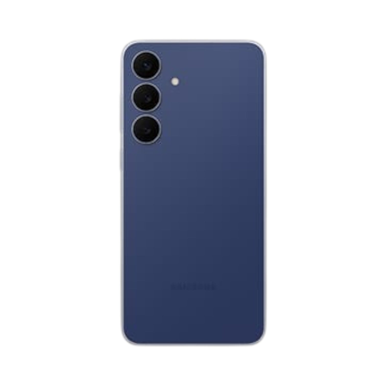 OBtech Samsung Galaxy S25 FE smartphone in deep blue with a triple-camera system on the back.