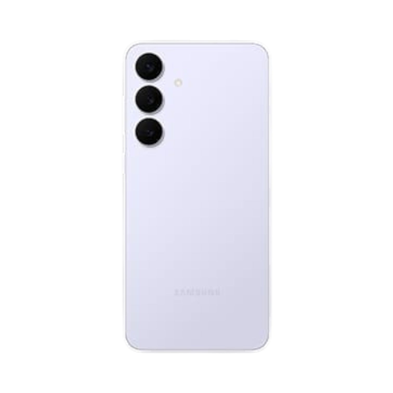 OBtech Samsung Galaxy S25 FE smartphone in light purple with a triple-camera system on the back.