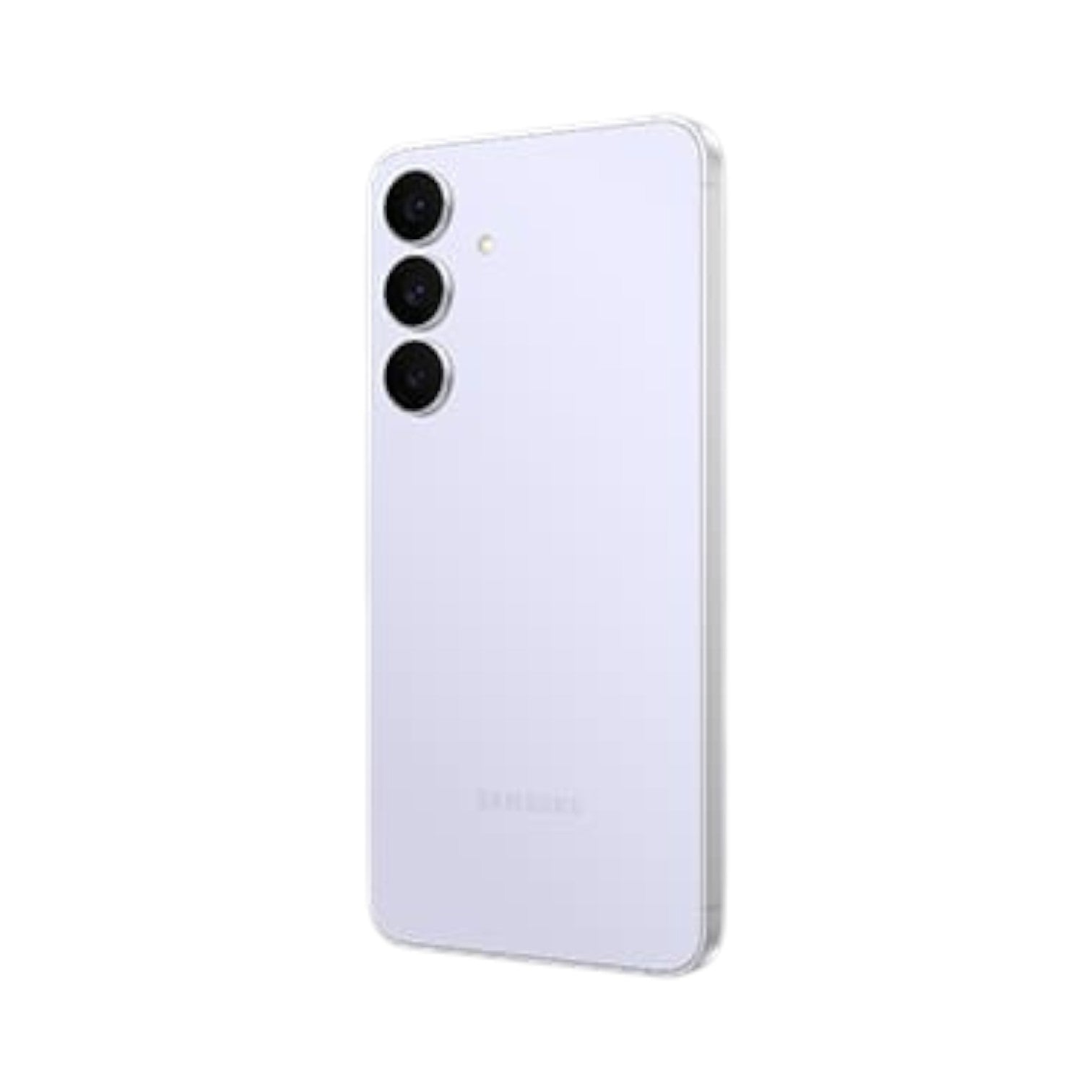 OBtech Samsung Galaxy S25 FE smartphone in light purple, showing the triple-camera system and sleek back design.