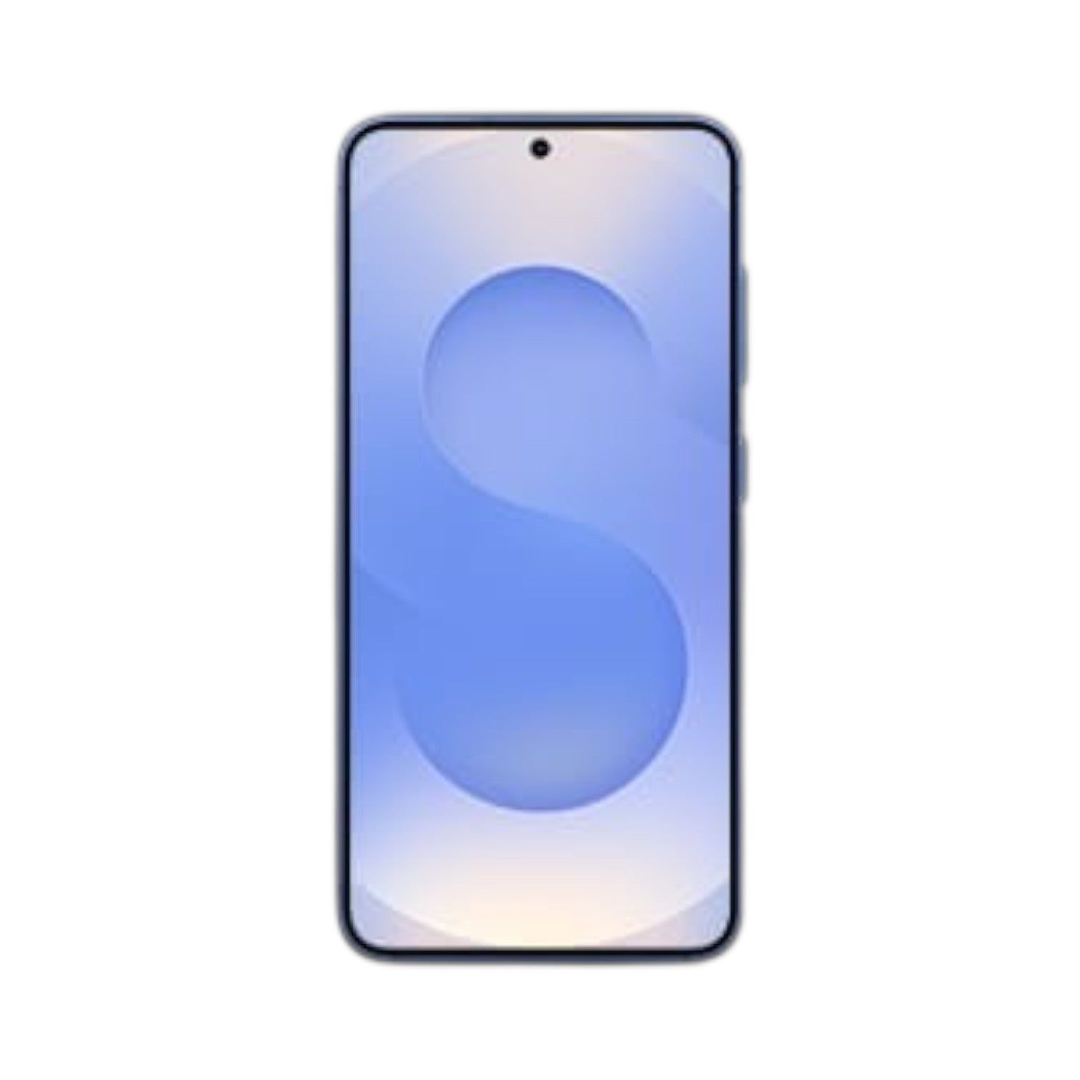 OBtech Samsung Galaxy S25 smartphone with a vibrant blue 6.2-inch Dynamic AMOLED display and sleek compact design
