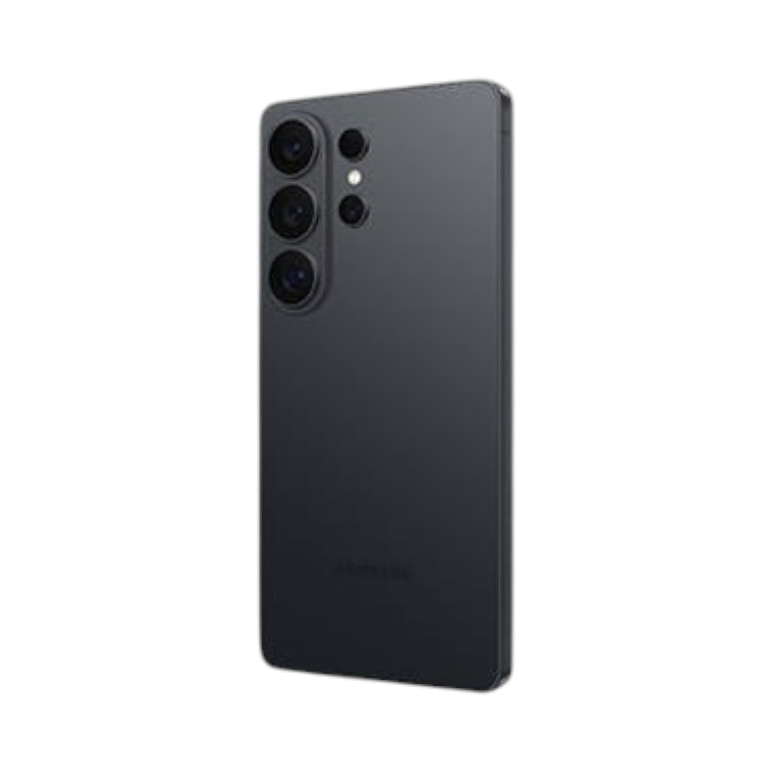 OBtech Samsung Galaxy S26+ smartphone in matte black with a triple-lens rear camera system, viewed from the back.