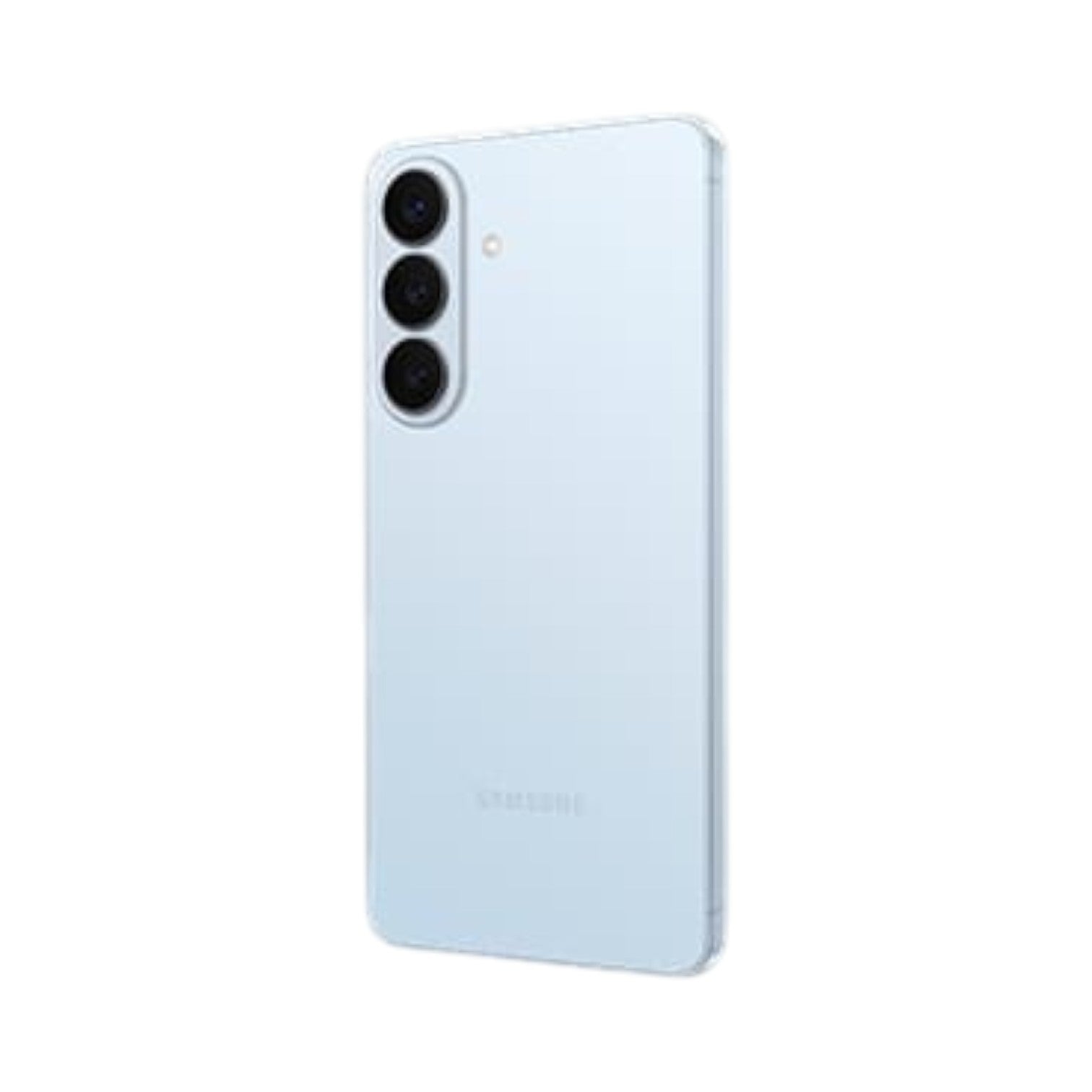 OBtech Samsung Galaxy S26+ smartphone in light blue with a triple camera setup on the back.