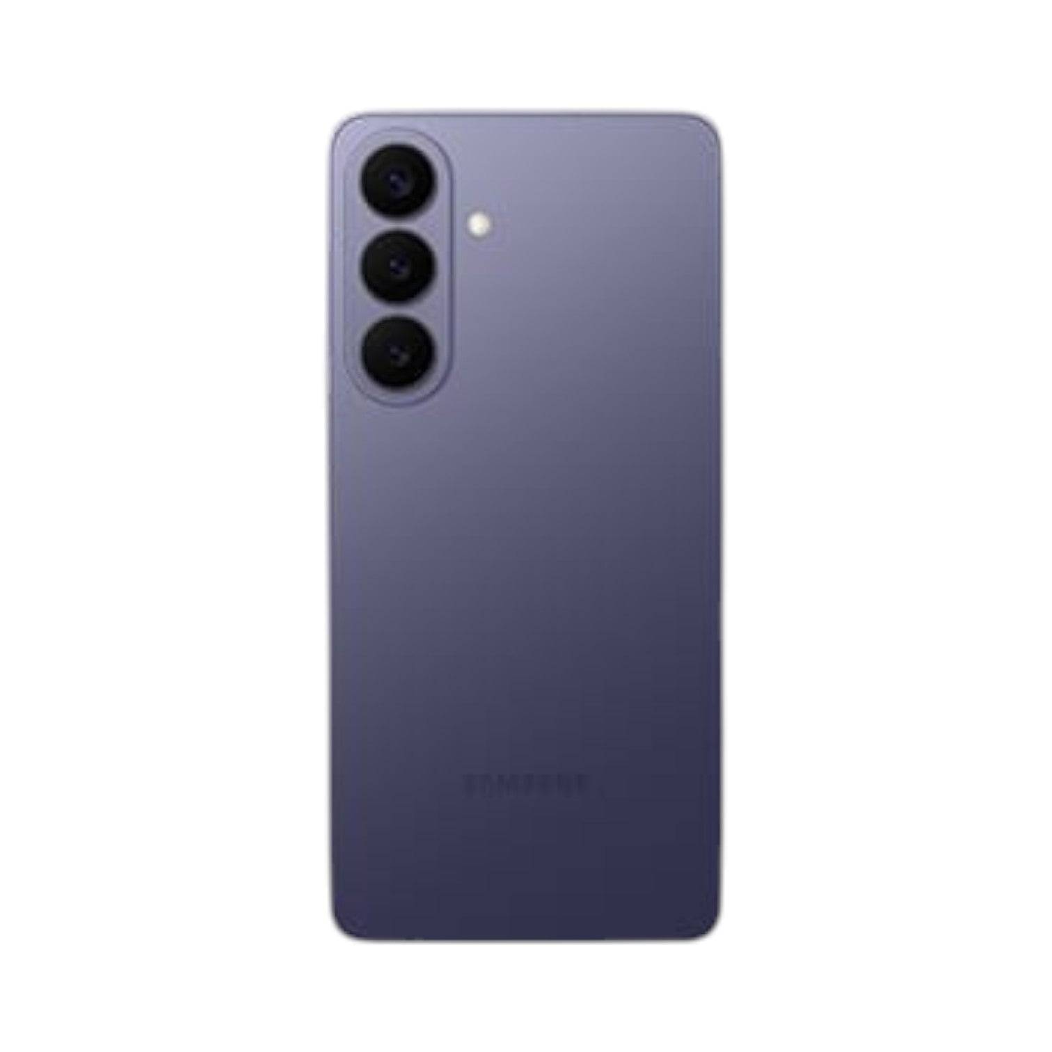 OBtech Samsung Galaxy S26+ smartphone in a sleek purple finish, showing the rear triple camera system.