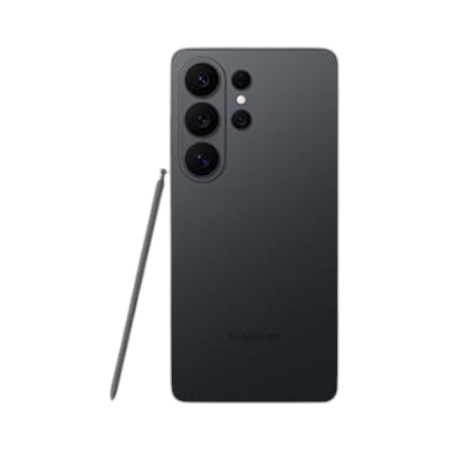 OBtech Samsung Galaxy S26 Ultra in matte black with quad camera system and matching S Pen stylus