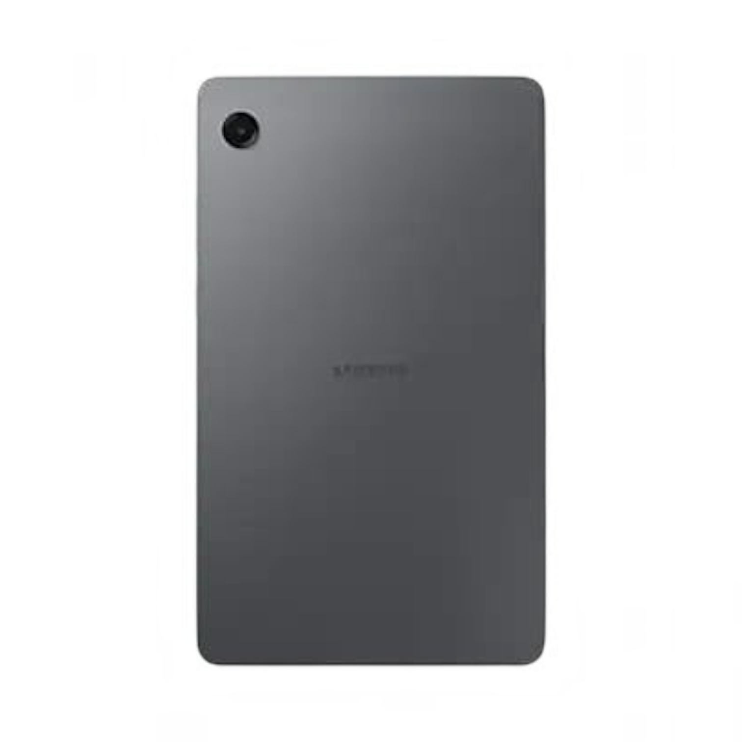 OBtech Samsung Galaxy Tab A11 in dark grey, back view showing the slim design and rear camera lens.
