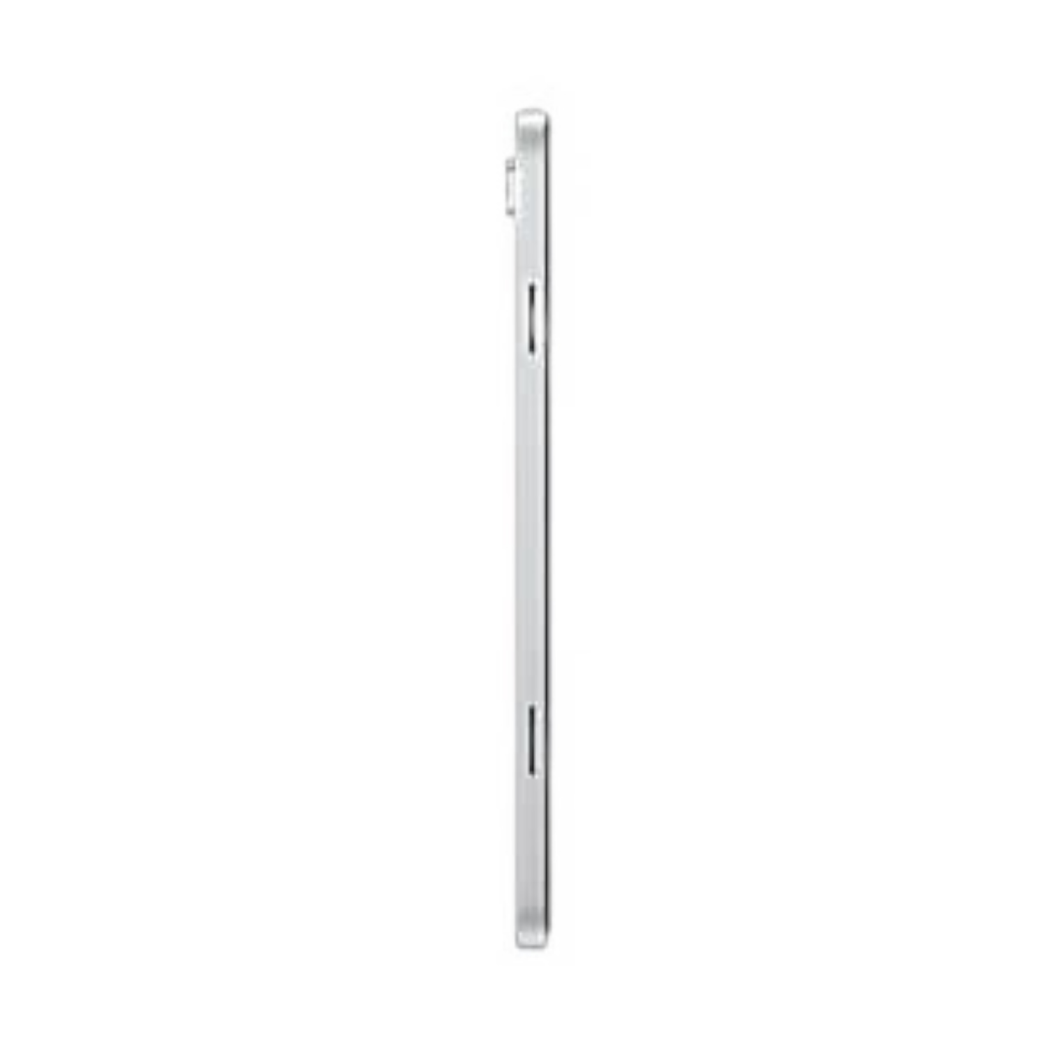 OBtech Samsung Galaxy Tab A11+ tablet shown from a slim side profile view against a black background.