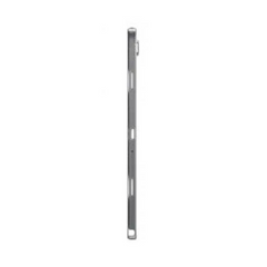 OBtech Samsung Galaxy Tab A11+ tablet shown from a slim side profile view against a black background