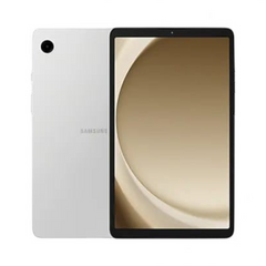 OBtech Samsung Galaxy Tab A9 LTE tablet in silver with an 8.7-inch display and slim metal design