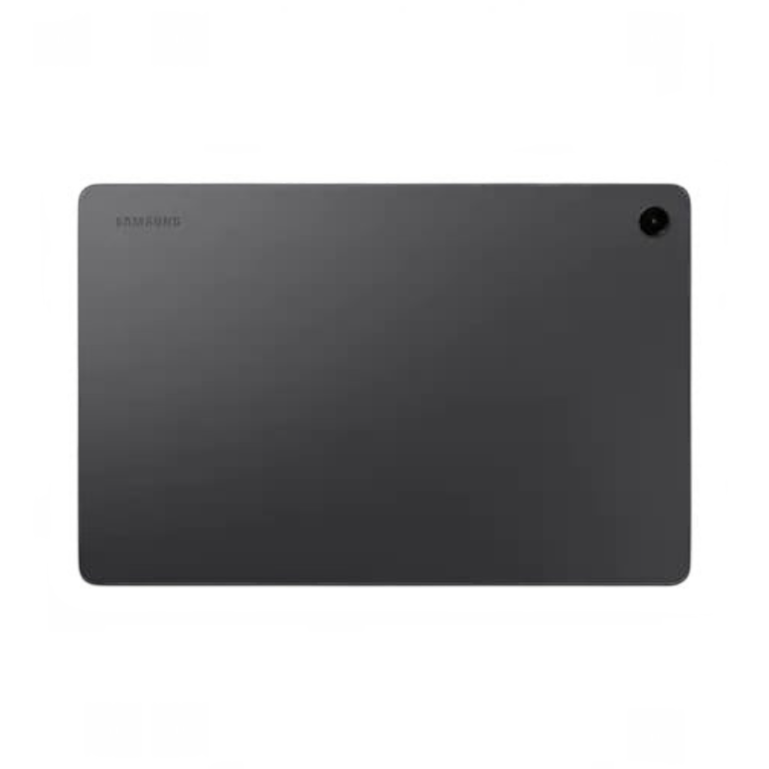 OBtech Samsung Galaxy Tab A9+ 5G tablet in dark grey with a slim metal back and rear camera lens