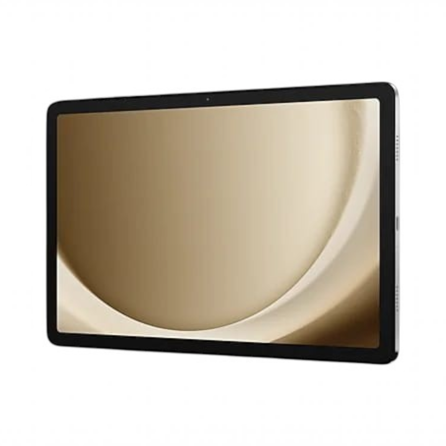 OBtech Samsung Galaxy Tab A9+ 5G tablet with an 11-inch display shown in a sleek, slim metal design against black.