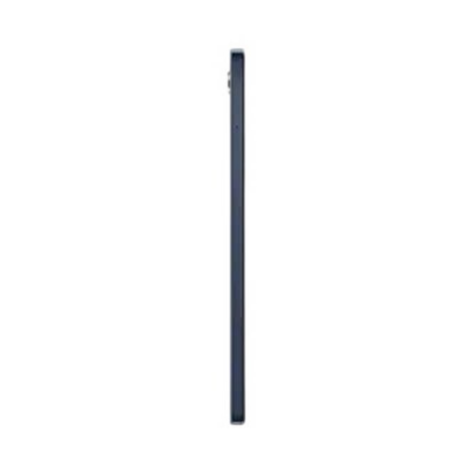 OBtech Samsung Galaxy Tab A9 LTE tablet shown from a slim side profile view against a black background