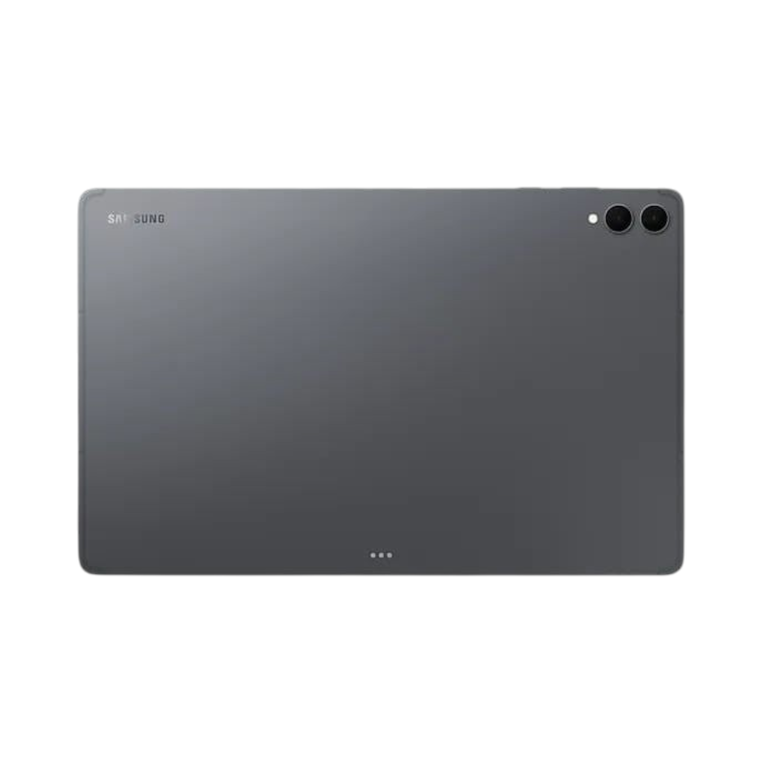 OBtech Samsung Galaxy Tab S11 Ultra tablet in grey, showing the rear panel with dual camera lenses.