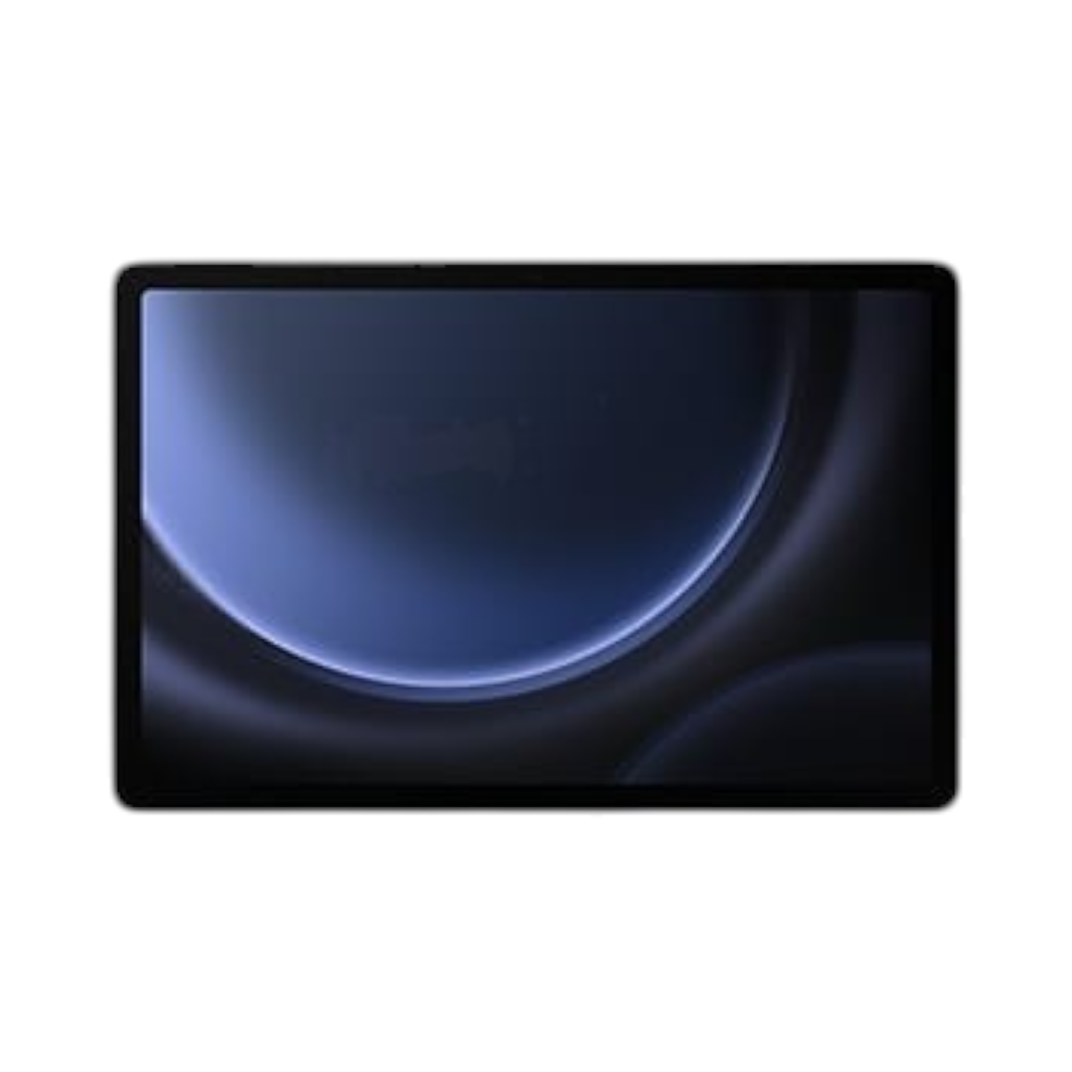 OBtech Samsung Galaxy Tab S9 FE 5G tablet with a 10.9-inch display showing a dark abstract blue wallpaper