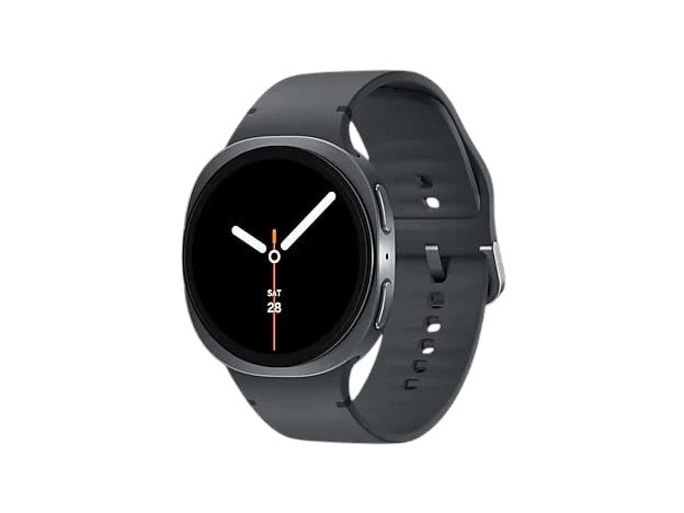 OBtech Samsung Galaxy Watch8 44mm Bluetooth smartwatch in dark grey with a sleek round Super AMOLED display