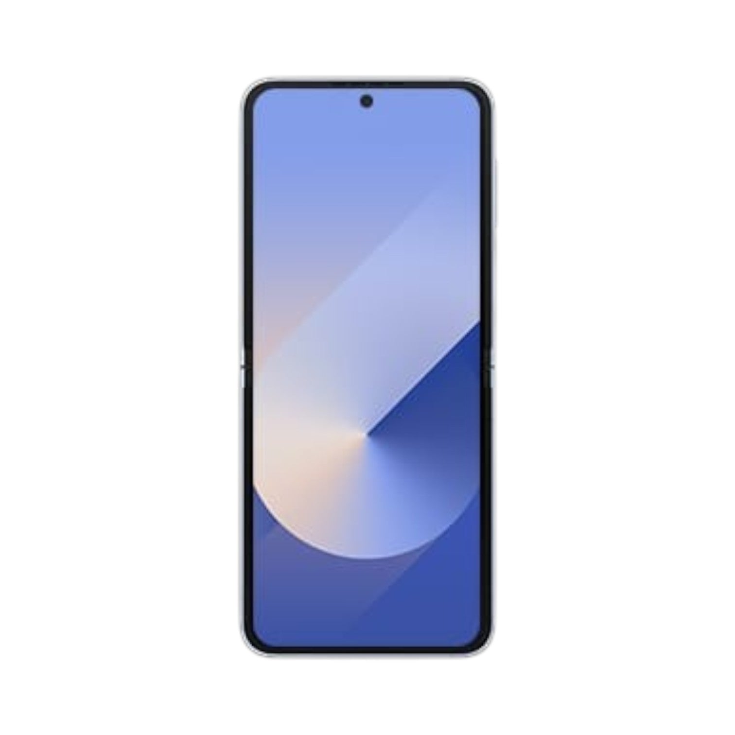 OBtech Samsung Galaxy Z Flip6 smartphone with a vibrant 6.7-inch foldable AMOLED display in an unfolded view.