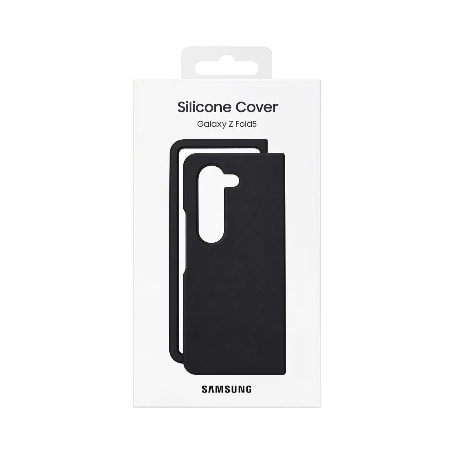 OBtech black silicone standing cover for Samsung Galaxy Z Fold 5 in original retail packaging