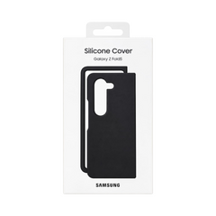 OBtech black silicone standing cover for Samsung Galaxy Z Fold 5 in original retail packaging