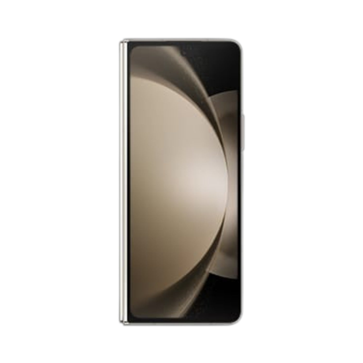 OBtech Samsung Galaxy Z Fold5 smartphone in a folded state showing the sleek cover display and premium metal frame.