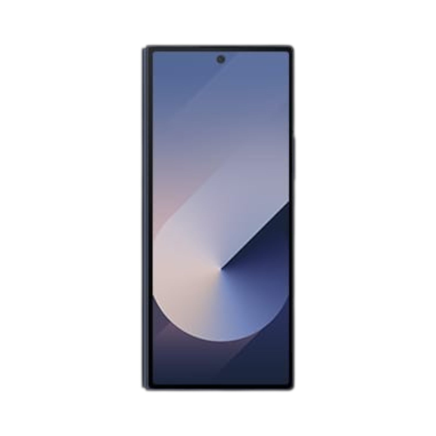 OBtech Samsung Galaxy Z Fold6 smartphone with a slim, dark frame and a vibrant 6.3-inch cover display.