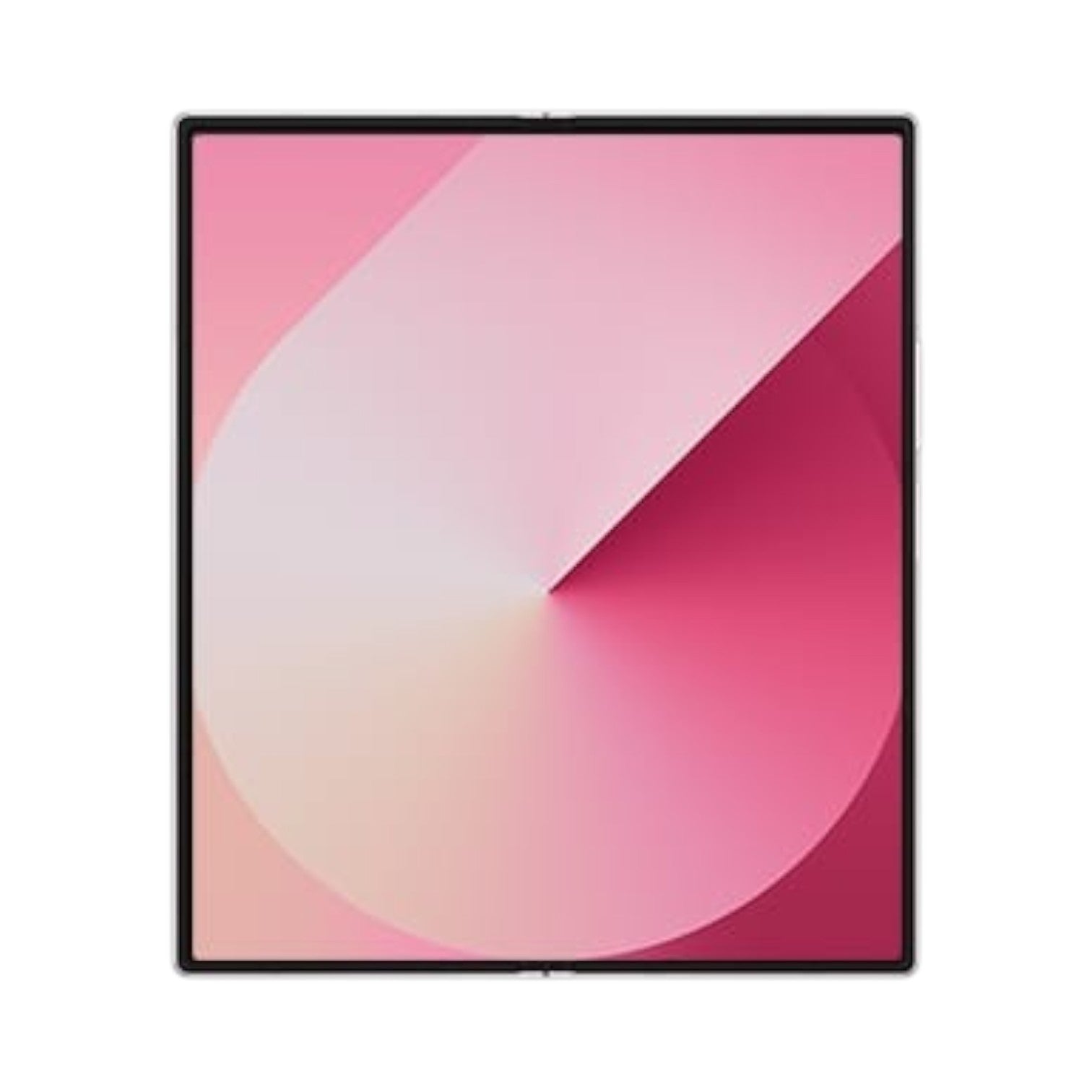 OBtech Samsung Galaxy Z Fold6 unfolded with a vibrant pink abstract wallpaper on the 7.6-inch Dynamic AMOLED display.
