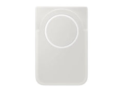OBtech Samsung Magnet Wireless Battery Pack in white with a circular magnetic charging surface for mobile devices.