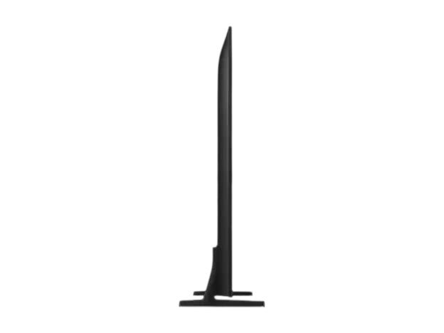 OBtech Samsung 65 inch QLED Q7F 4K Smart TV viewed from the side showing its slim premium profile and stand