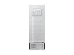 Rear view of the OBtech Samsung 304L top mounted freezer refrigerator showing the back panel and power cable