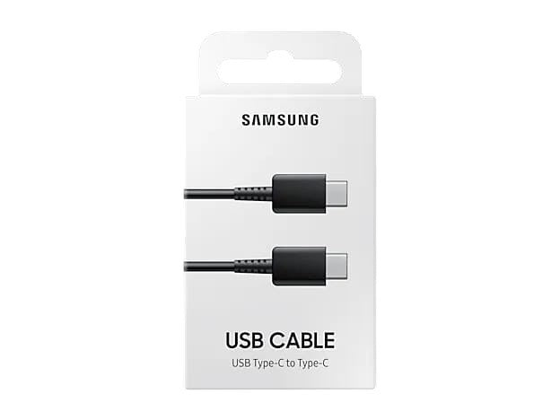 OBtech Samsung 1m USB-C to USB-C charging cable in retail packaging for fast data transfer and power delivery