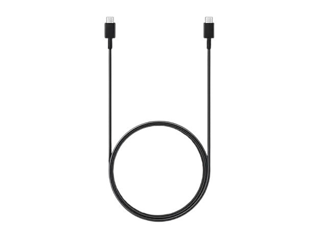 OBtech Samsung 1.8m black USB-C to USB-C charging cable for fast data transfer and power delivery